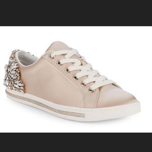 Badgley Mischka embellished sneakers.